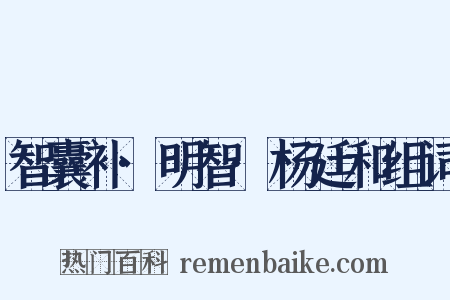 智囊补·明智·杨廷和组词是什么意思的图片